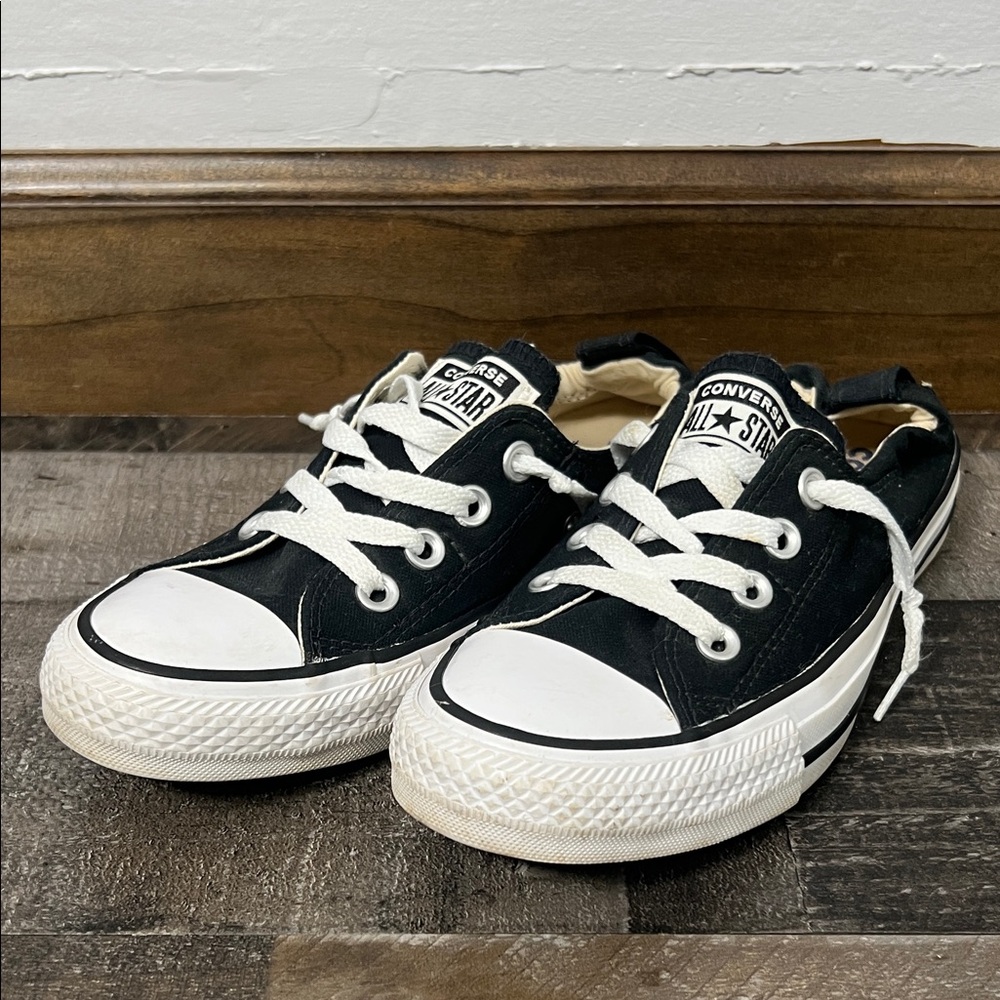 Converse All Star Black and White Shoreline Slip in Sneakers